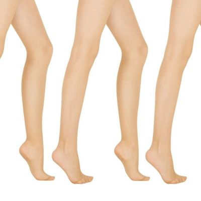 Skin Color Pantyhose for Women Sheer Tights 20 Denier 3 Pairs